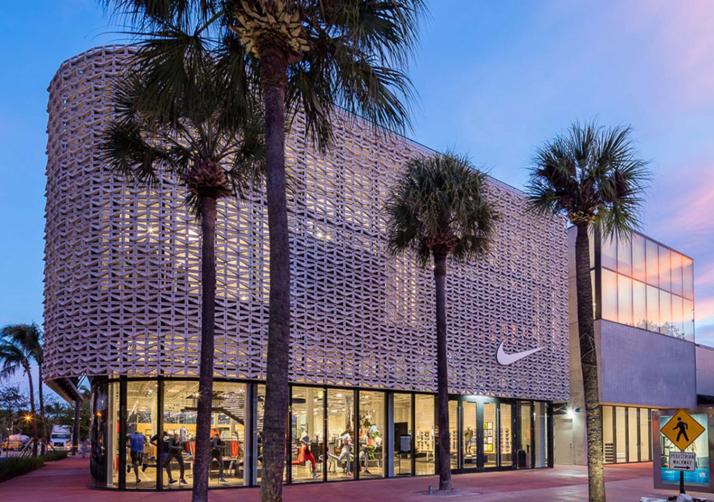 When Nike decided to open a flagship store on Lincoln Road in Miami Beach, they came to Touzet Studio to better understand the Miami Beach lifestyle – specifically, to better understand the unique context of Lincoln Road. The City had asked for a “Lincoln Road” store, not a generic rollout or repeat of other flagship store designs. Touzet Studio was engaged to make the connection between the global design brand and local culture integrate seamlessly into the historic fabric of the block.