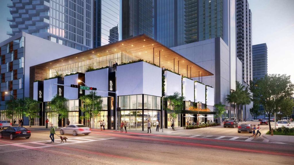 This is the concept design for an adaptive re-use building in the Miami downtown area of Brickell.
